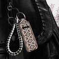 thumbnail image 3 of Yuyamidu Aztec African Tribal Chapstick Holder Keychain, Women Lipstick Holder Single Sleeve Chapstick Lip Balm Pouch Elastic Travel Accessories, Brown, 3 of 6