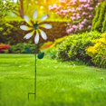 thumbnail image 6 of simhoa Outdoor Wind with Stake Flower Garden Stake Crafts 360 degree Rotating Metal Windmill Yard Art for Backyard Home Decoration white, 6 of 10