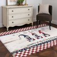 thumbnail image 4 of Independence Day Washable Area Rug 4 x 6 ft American Dwarf Country of The Free Brave Celebration, Soft Non Slip Rugs Stain Repellent Indoor Felt Carpet for Living Dining Room Bedroom Home Office, 4 of 9