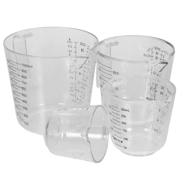 KONTONTY  4 Pcs Household Graduated Cup Large Kitchen Dry Measuring Cups