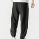 thumbnail image 5 of Pantalones largos casuales para hombre, cintura elástica, cordón ajustable, bolsillos cómodos, pantalones para hombre, 5 of 7