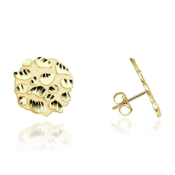 Yellow Gold Nugget Earrings (10K)