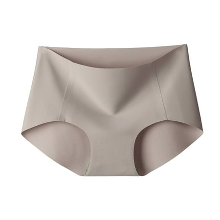 XFYSSS Fashion Ladies  Mid High Waist 3a Antibacterial Ice Silk Seamless Lightweight And Breathable Sports Underwear Women Polyester Briefs
