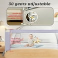 thumbnail image 7 of Bed Rails for Toddlers 59" L, Toddler Bed Rails with Breathable Fabric, Infant Safety Bed Guardrail, Bed Rail for Twin Bed, Bed Safety Rails for Children (Gray-One Side), 7 of 7