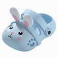 thumbnail image 3 of KPOPLK Kids Boys Girls Cartoon Clogs Slippers Toddler Slip On Lightweight Beach Pool Sandals Size 12,Blue, 3 of 5