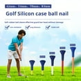 thumbnail image 2 of Primegos 5Pcs Golf Tees Unbreakable Plastic Golf Tees Bulk with Wide Soft Rubber Cap Reduces Friction Side Spin Golf Accessories for Men, 2 of 8