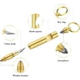 thumbnail image 3 of Llavero abrebotellas con minicuchillo utilitario, destornillador, rompecristales de emergencia, cortador de cajas EDC con navajas de afeitar pequeñas Adepaton WRLF-364, 3 of 7