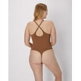 thumbnail image 5 of Maidenform Seamless Tummy Control Shapewear Thong Bodysuit Bronzed Chestnut XL Women's, 5 of 7
