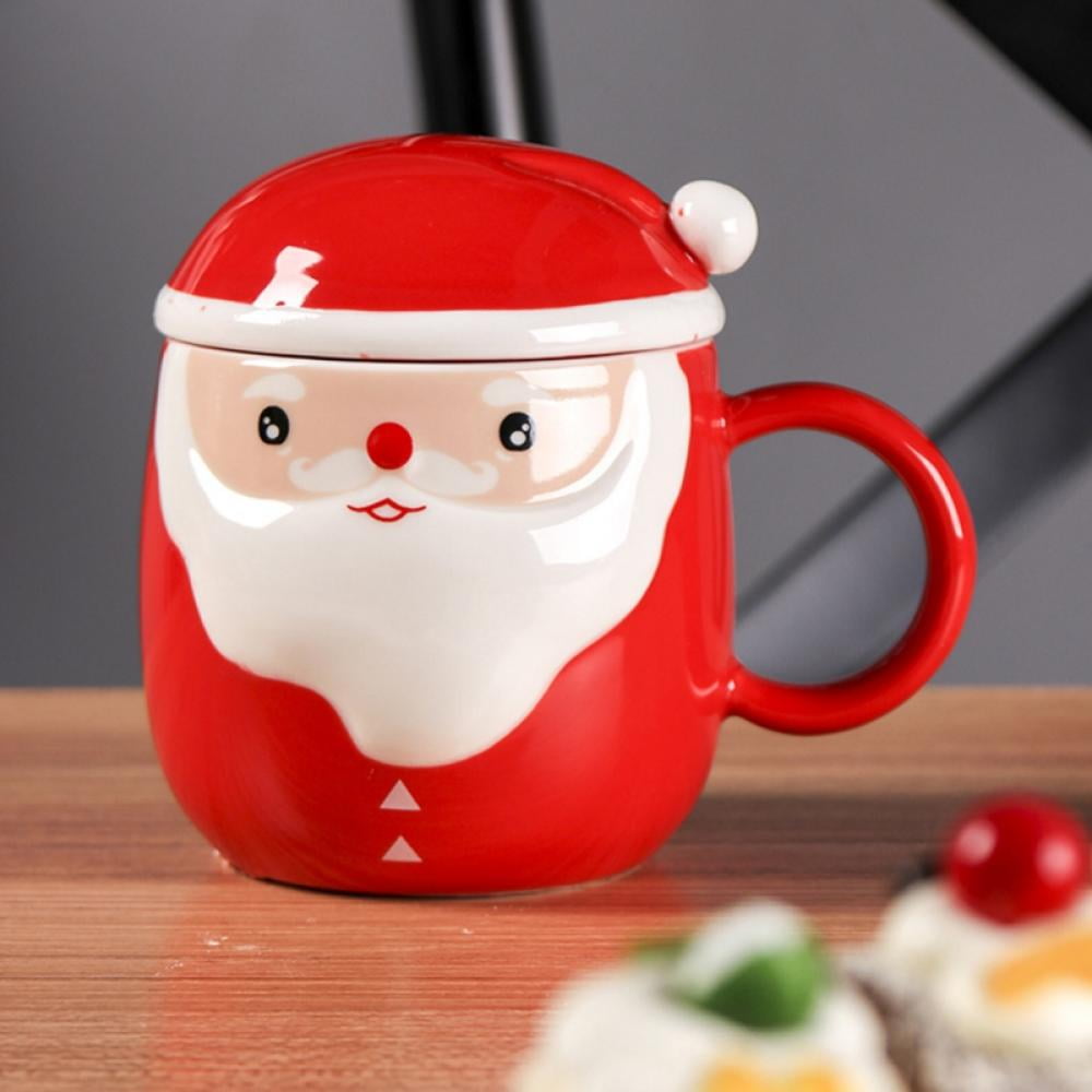Christmas Mug Coffee Milk Breakfast Santa Claus Ceramics Cup 2021新商品