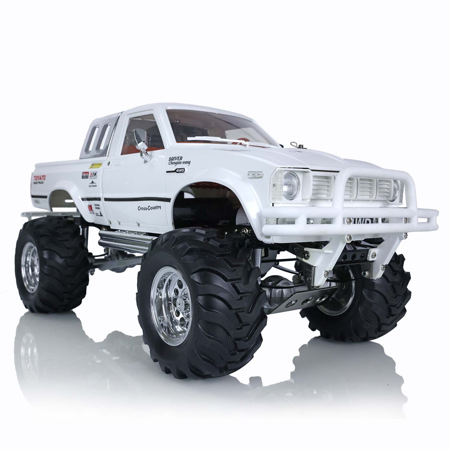 Hg 1/10 Rc Pickup Model 4Wd Rally Car Series Car Racing Crawler P407 White Color 2.4G RTR Motor