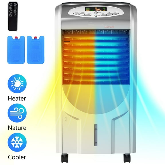 Gymax Air Cooler Heater Portable Evaporative Fan Filter Humidifier