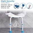 thumbnail image 3 of Silla de ducha elegible para FSA/HSA para ducha interior Taburete de ducha para bañera interior Montaje sin herramientas Asiento de ducha para bañera Ducha Sillas de baño para personas mayores/discapa, 3 of 5