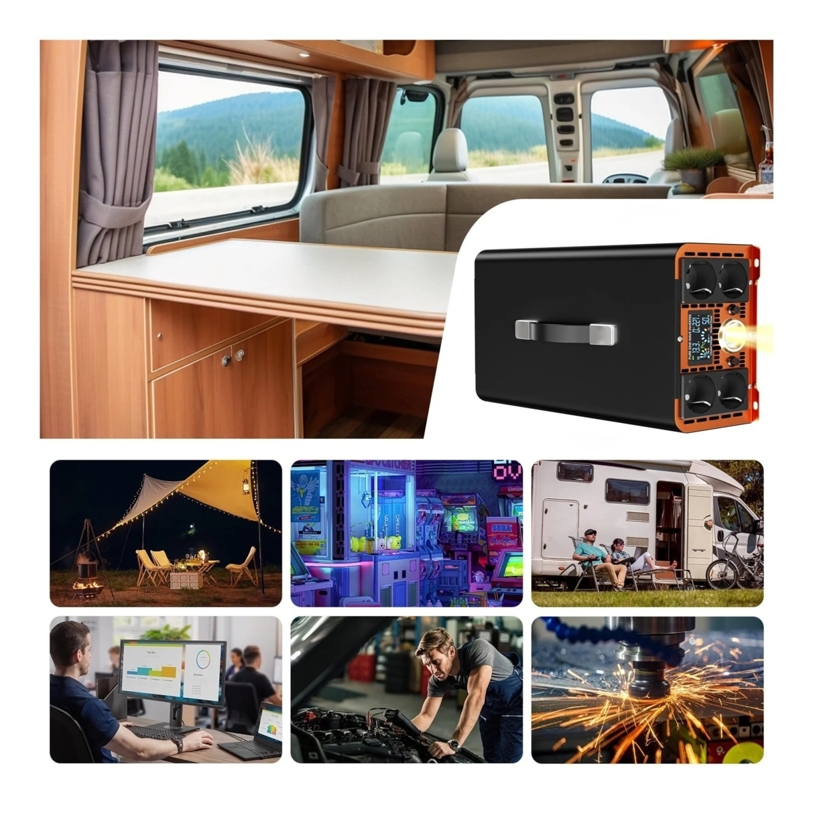 Pure Sine Wave Inverter Inversor Voltage Converters Power Bank Solar Inverter