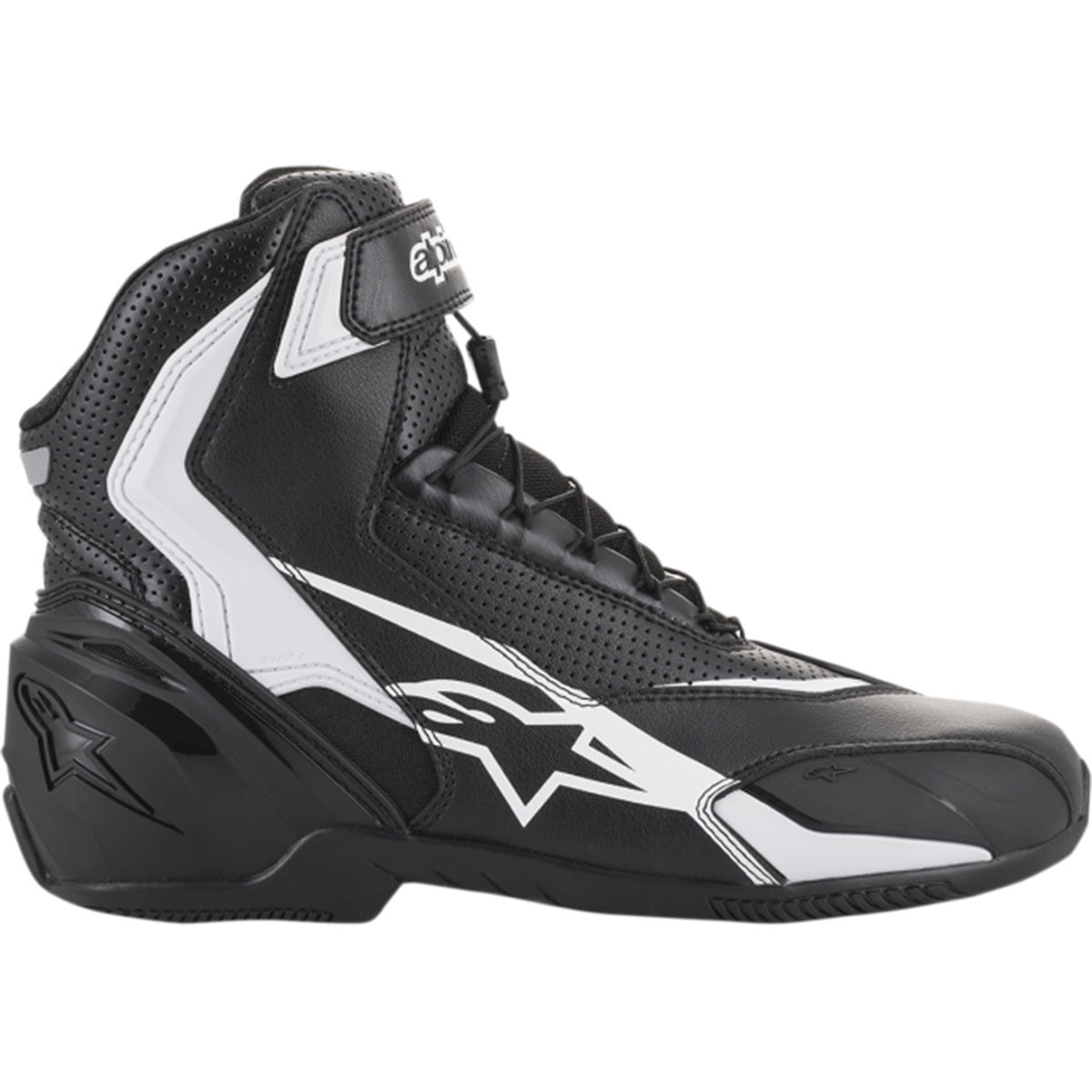 47 EU, Black Black SP-1 v2 Vented Motorcycle Street Road Riding Shoe