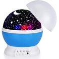 thumbnail image 2 of Proyector de noche estrellada, rotación de 360 grados, 4 bombillas LED, 6 luces que cambian de color, 2 of 5