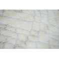 thumbnail image 2 of 4x6 White and Silver Handmade Moroccan Design Area Rug | TRD171746, 2 of 10