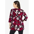 thumbnail image 3 of Jessica London Women's Plus Size Swing Tunic Oversized Long Blouse, 3 of 6