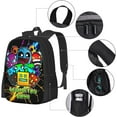 thumbnail image 4 of Geometry Game Dash Backpack,3d Print Laptop Backpack Lightweight Casual Daypack Bookbag Multi-Function Travel Backpack 16.5 In, 4 of 7