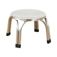 thumbnail image 1 of Taburete apilable redondo de acero inoxidable, antideslizante, portátil, resistente, para aulas, muebles para el hogar y sala de estar. 22 centímetros, 1 of 8