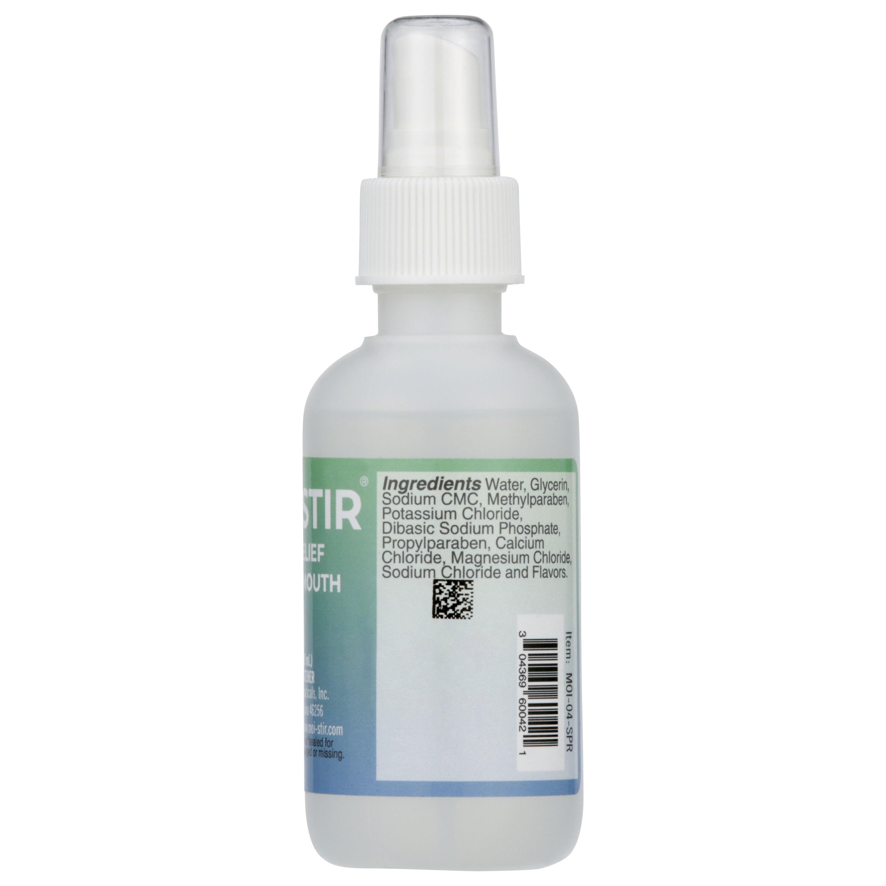 Dakin's Moi-Stir Oral Moistener Spray for Dry Mouth Relief, Fast Acting and Alcohol Free, Replenish Saliva Enzymes, Light Mint Flavor, 4 oz Bottle