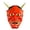 Red, variant on Voglyf Horror Devil Mask for Halloween, Full Face Costume Mask With Golden Horns And Fangs, Perfect for Cosplay, Themed Parties, Haunted Houses And Spooky Occasions(Red)