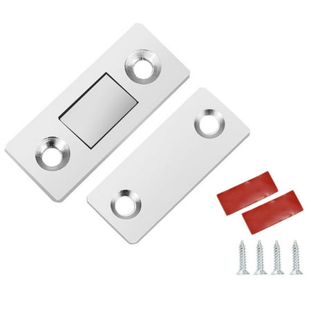 

Super Store Online Magnetic Punch-Free Door Catch Latch Screw Wardrobe Stop (Bright Silver)