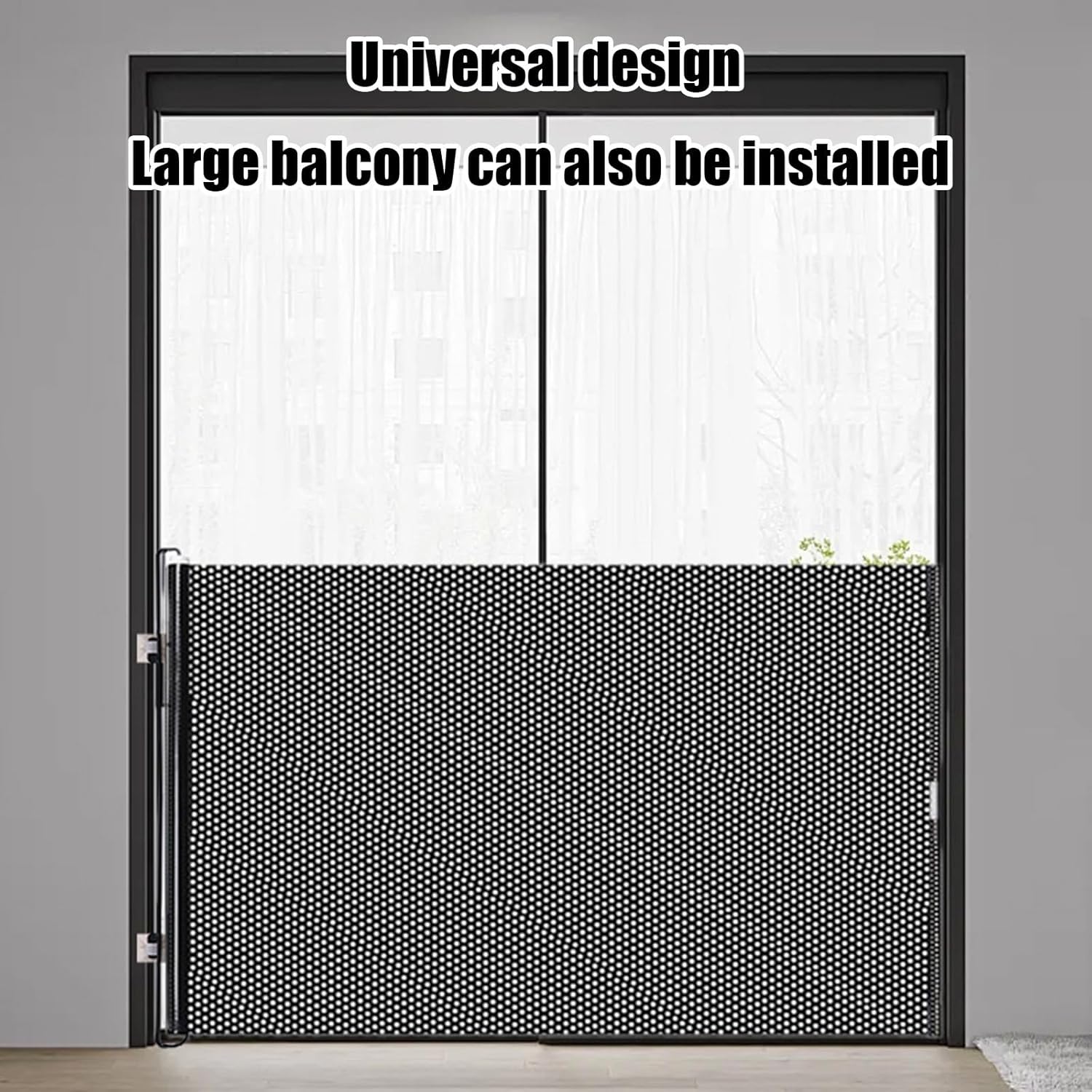 Dog Fences Indoor, Retractable Pet Gate for Dogs and Cats with 4 Wall Hooks, No Tools or Drilling Required, Dog Proof Gate for Kitchen, Porch, Indoor Outdoor Use(26.7x49.2inch)