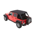 thumbnail image 4 of Bestop 56853-17 Alloy Steel, Acrylic Black Twill Slantback Soft Top fits 2015-2018 Jeep Wrangler, 4 of 8