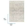 thumbnail image 4 of Livabliss x Becki Owens Marlene Vintage Medallion Area Rug,6'6" x 9',Light Blue, 4 of 9