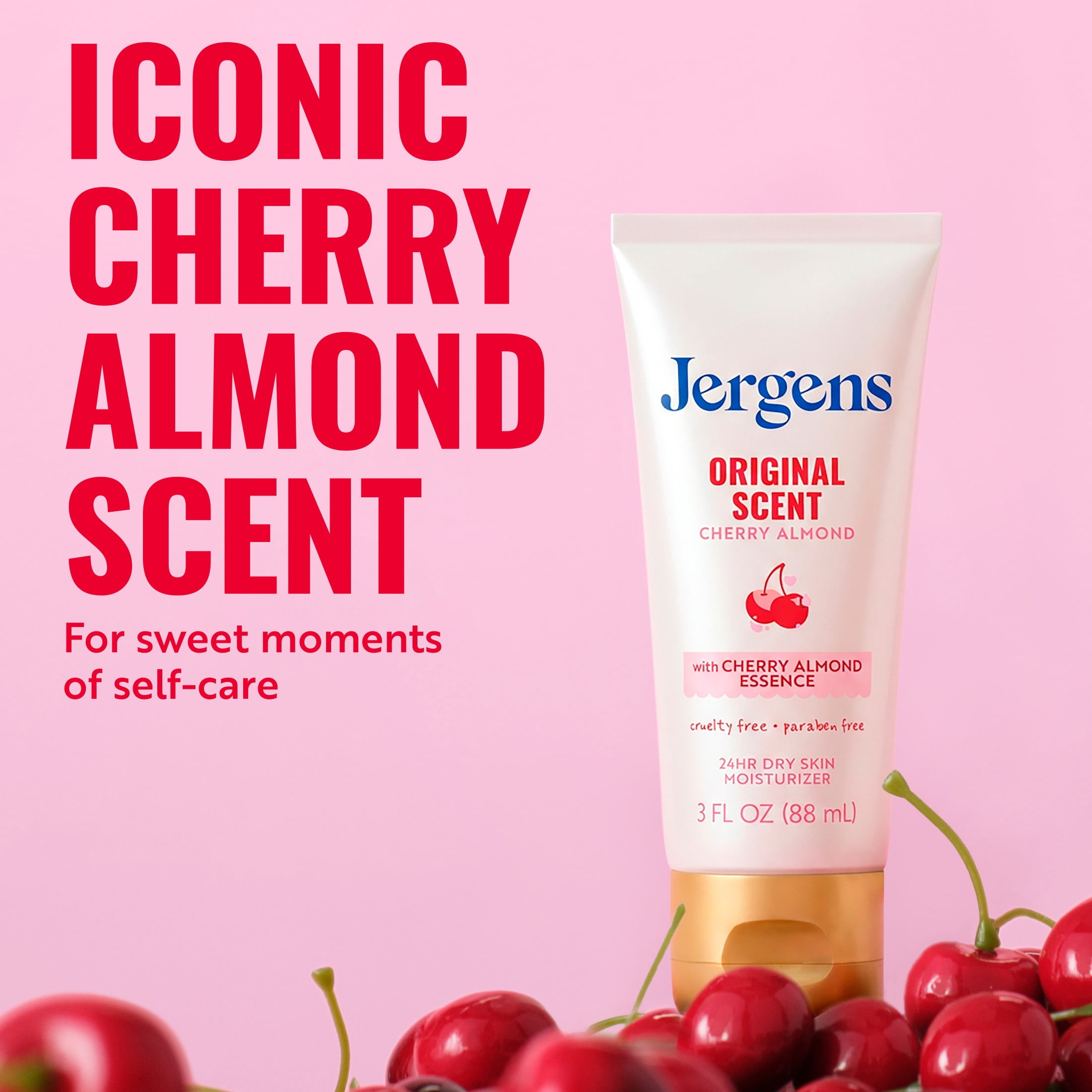 Jergens, Body Lotion, 3 oz, Original Scent Cherry Almond