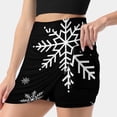 thumbnail image 2 of 2024 Snowflakes. Black Christmas Skirts Woman Fashion Pant Skirt Mini Skirts Office Short Skirt Snowflakes Black Christmas, 2 of 6