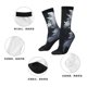 thumbnail image 5 of Fotbe Elegant Feathered Floral Wings Calcetas Largas con Estampado para Hombre y Mujer – Calcetas de Compresión Transpirables y Elásticas, Viajar y Uso Diario Talla 5-11, 5 of 6