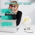 thumbnail image 4 of Portable Silent Fan, Silent 3-Speed Clip-On Desk Fan, 720 Adjustment, Suitable for Office, Black, 4 of 4