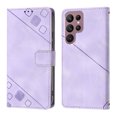 thumbnail image 2 of Tarise Phone Case for Samsung Galaxy S22 Ultra, Premium PU Leather Card Holder Wrist Strap Magnetic Closure Flip Stand Function TPU Interior Book Cover for Samsung S22 Ultra 5G Wallet Case, Purple, 2 of 7