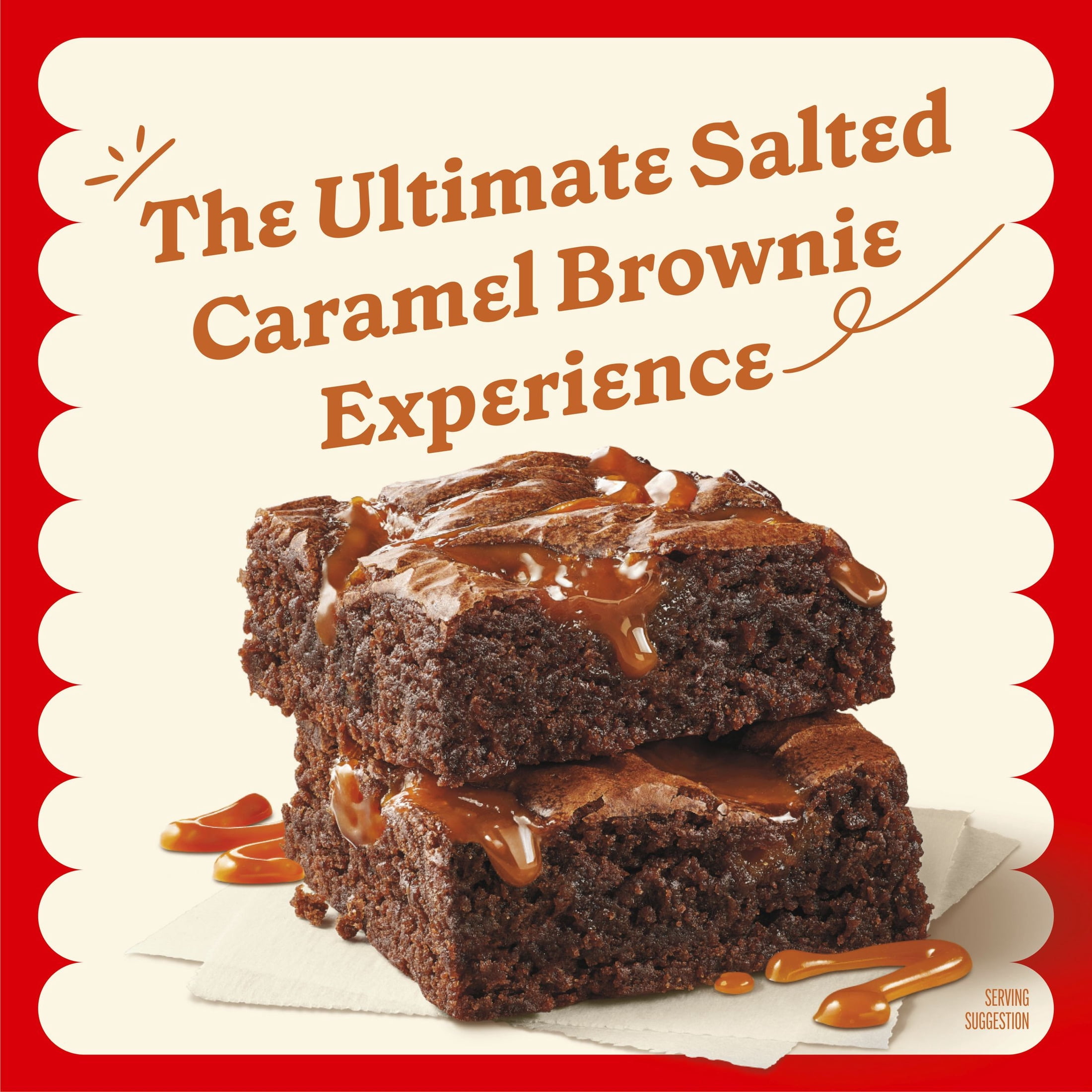 (4 pack) Betty Crocker Supreme Salted Caramel Brownie Mix, 18.4 oz