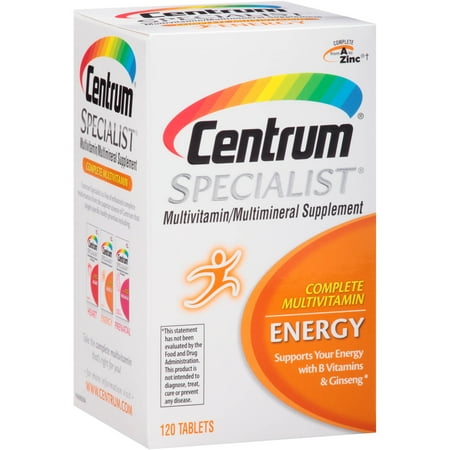 Centrum Specialist Adult (120 Count) Multivitamin / Multimineral Supplement Tablets