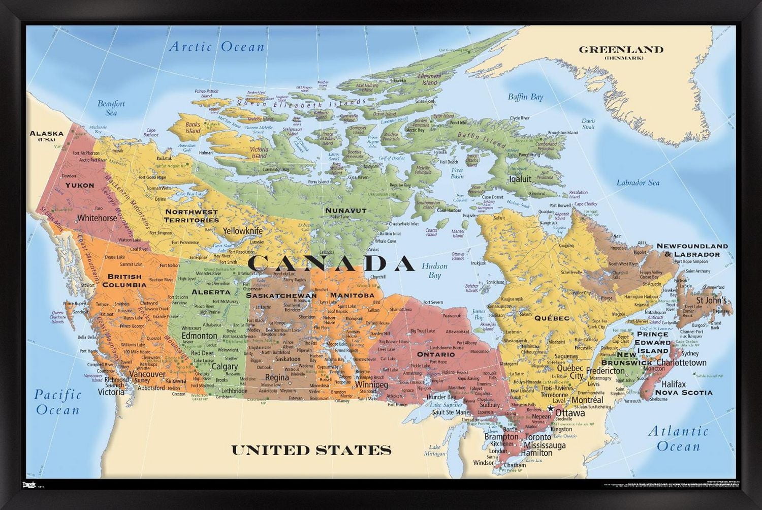 Map - Canada Wall Poster