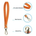 thumbnail image 4 of Uxcell 8 Inch Wristlet Strap PU Leather Wristlet Keychain Wrist Strap Replacement Orange 2 Pack, 4 of 6