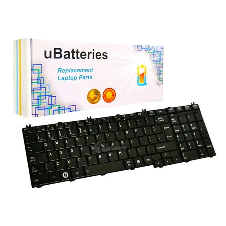 Toshiba Laptop Keyboard Keys (UBatteries Laptop Replacement Keyboard Toshiba Satellite L675D L750 L750D L755D (Black, Big Enter)
