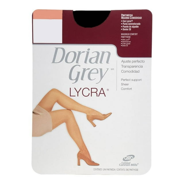 Pantimedia Dorian Grey para Mujer, Lycra Negro Talla EG