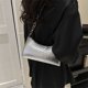 thumbnail image 3 of Bolso de mano para mujer con diseño de cocodrilo, Bolso de hombro de cuero PU, elegante embrague (plata), 3 of 7