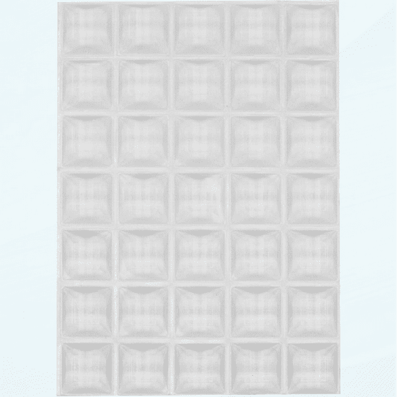 Clear Rubber Feet Adhesive Rubber Bumper - 35 Pack - Nonslip Transparent Cutting Board Feet - Tall Square Self Stick Bumpers for Electronics - Clear Bumper Pads