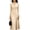 Khaki, variant on Women's Winter Double Breasted Trench Coat Notch Lapel Collar Pea Coat Swing A Line Long Overcoat