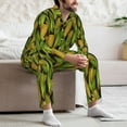 thumbnail image 7 of Lsque Corn 2 Pattern Long Sleeve Pajama Set for Men - Soft 2-Piece Sleepwear and Loungewear Set with Pockets, Comfy Nightwear-Small, 7 of 7