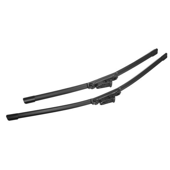 Unique Bargains 2pcs 24" 19" Silicone Front Windshield Wiper Blade for Volkswagen Golf Plus 09-14 Top-Lock / Push Button