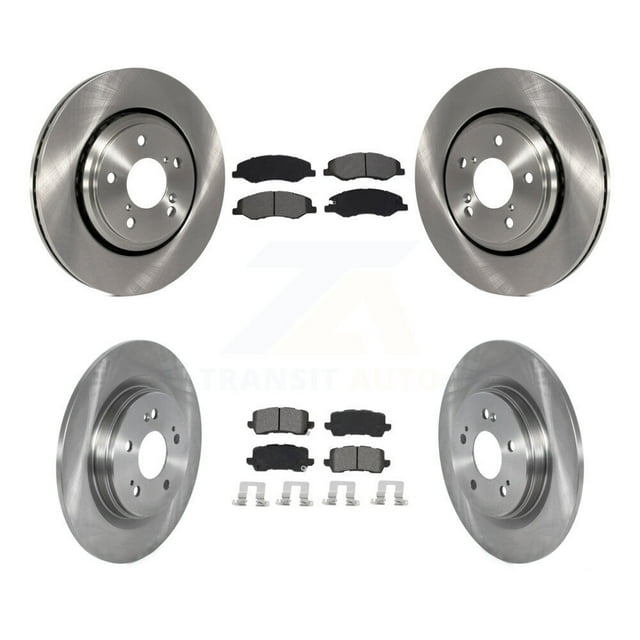 Transit Auto Front Rear Disc Brake Rotors and Semi-Metallic Pads Kit for Car 2018-2023 Honda Odyssey K8S-102936