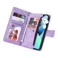 thumbnail image 5 of Case for iPhone 13 Mini Cover Zipper Pocket Wallet Case Magnetic Protective - Purple, 5 of 5
