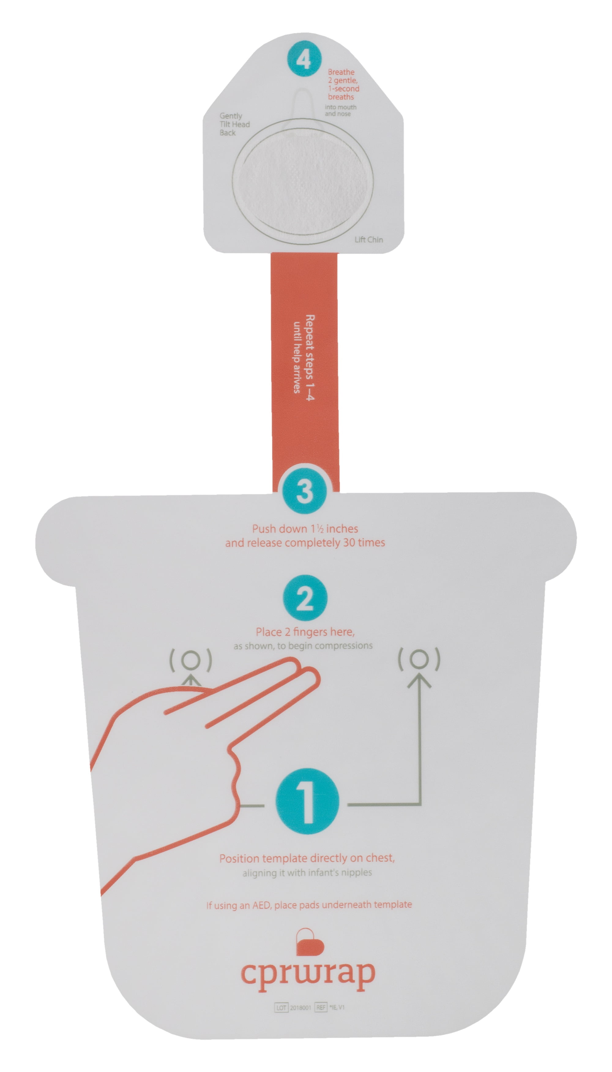 First Aid CPR Mask; Adult, Child, and Infant CPR Kit by CPRWrap