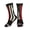 1 Black, variant on Athletic Socks Thin Red Fireman Line Flag Sport Running Calf Socks Crew Socks for Men Women