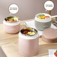 thumbnail image 5 of Bobasndm Cereal Cup to Go Mug,680 ml Double Layer Cereal Cup with Spoon for Children Adults,Yoghurt Cup to Go,Leak-proof Thermal Lunch Box Stainless Steel Container to Go,Thermal Container, 5 of 9
